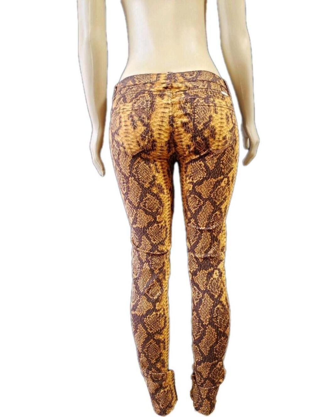 Watch LA. Women's Jrs. Size 7 Modern stretch animal print legging Jeans NWT #Z